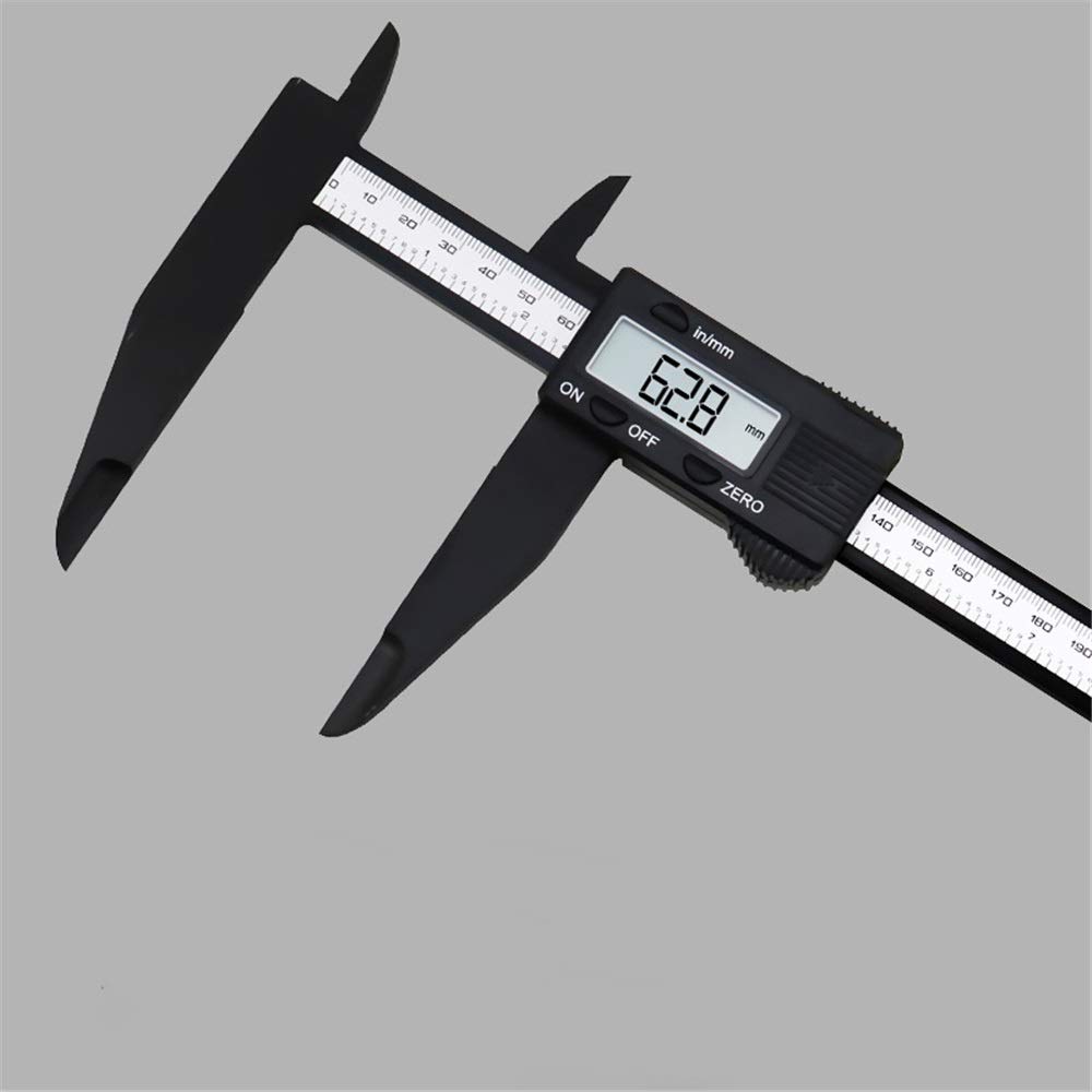 Pie de Rey 0-200 / 300mm Display Digital de Gran precisión Pie Grande Pie de Rey Digital Herramienta de medición Micrómetro calibrador Vernier (Color : Silver, Size : 0-300MM)