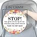 Stop, No Touching Baby Safety Signs - 2 Pack Flower Tags for Car Seat & Stroller (5 Inches)