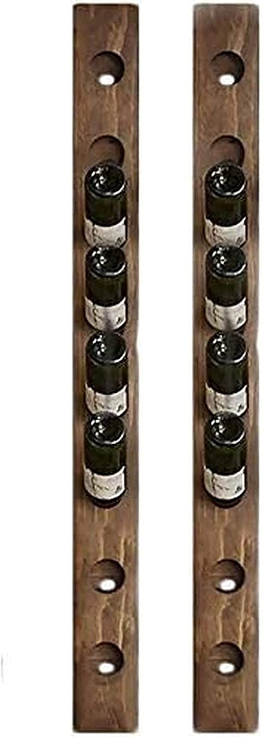 GAXQFEI Wine Storage Wall-Mounted Solid Wood Wine Bottle Wall Hanging Red Wine Rack Creative Wine Rack Wine Cellar Wine Rack Storage (Size : 129 25Cm),12925Cm