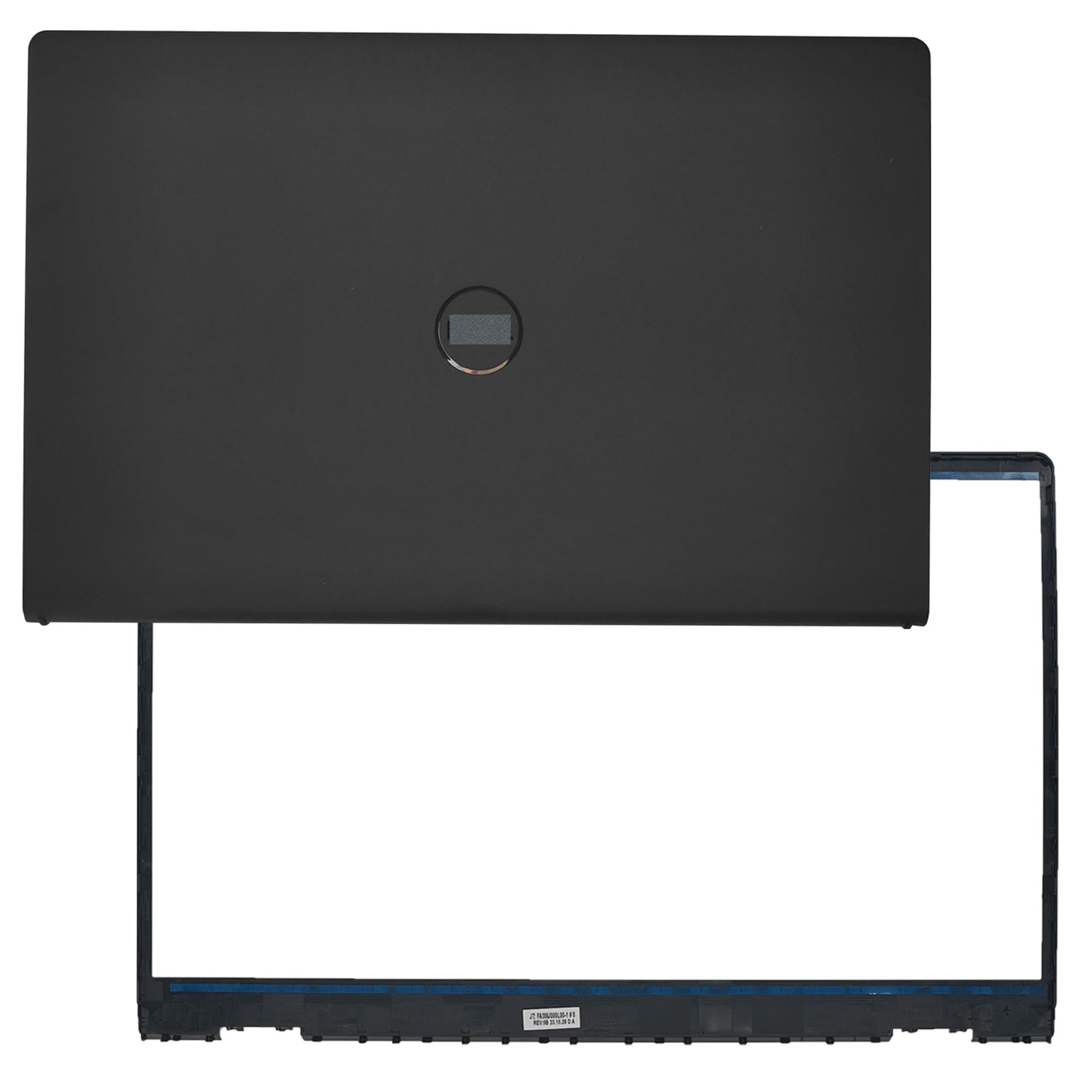 Ersatz für Dell Inspiron 15 3510 3511 3515 LCD Back Cover Rear Top Deckel mit Scharnieren und Frontblende Rahmen 0WPN8 00WPN8 9WC73 09WC73 Schwarz