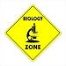 BIOLOGY ZONE Sign xing gift novelty science teacher college living