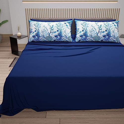 PETTI Artigiani Italiani, Double Bed Sheets in Cotton with Pillowcases in Digital Print - Image 4