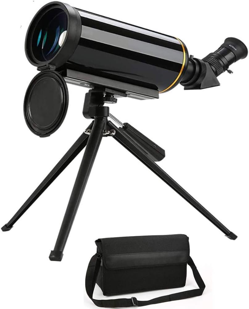 Telescope for Kids Beginners Adults 1000mm Focal Length and 90mm Aperture Portable Travel Telescope Space and Earth Dual Purpose Telescope with Lightweight Tripod Black_F