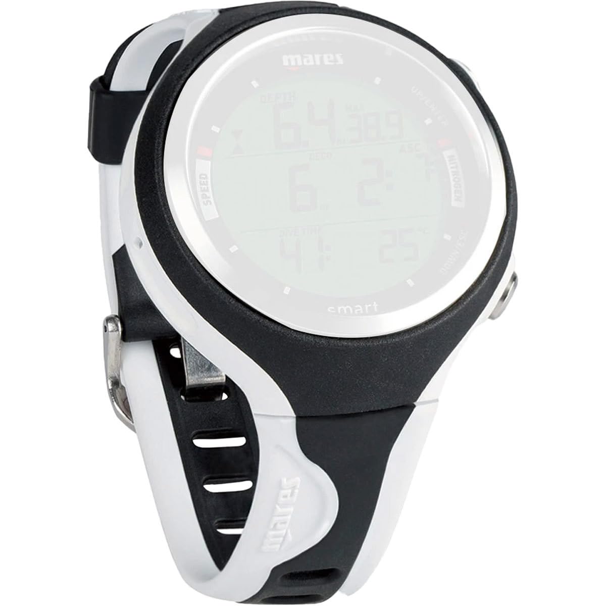 Mares SMART - Pulsera de repuesto para ordenador de buceo, color blanco y negro