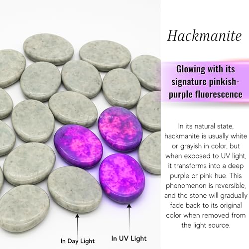 Image of Crystal Heaven Certified Hackmanite Thumb Worry Pebbles Stones For Anxiety Stress Relief Massage - Aaa Grade Original Healing Gemstone Agate Rubbing Stone For Yoga Meditation Spiritual Reiki Feng Shui