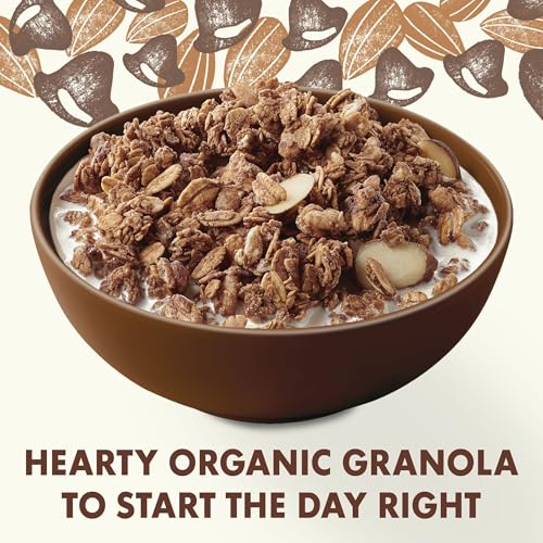 Image of Cascadian Farm Organic Granola,Dark Chocolate Almond Cereal,Resealable Pouch,11 oz,(Pack of 4)