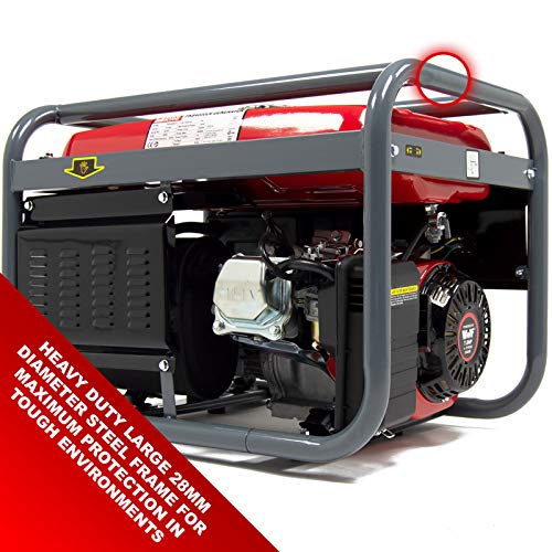 PowerKing 2800w Petrol Generator PKB4000LR 3.5KVA 7HP 4 Stroke with 2 x 230V 13Amp Sockets - 2 Years Warranty - Image 3