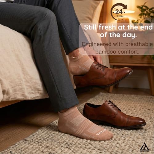 Image of Men Bamboo Ankle Socks |Ultra-Soft Breathable Summer Socks |Moisture-Wicking |Odor-Free, Lightweight Everyday Wear Socks | Size (UK 6-11)