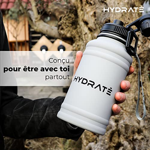 Bouteille d'eau en acier inoxydable 1,3 litre HYDRATE gourde eau sport étanche