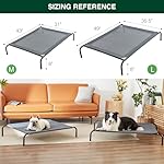 Love's cabin Outdoor Elevated Dog Bed - 49in Cooling Pet Dog Beds for Extra Large Medium Small Dogs - Portable Dog Cot for Camping or Beach, Durable Summer Frame with Breathable Mesh - Image 5