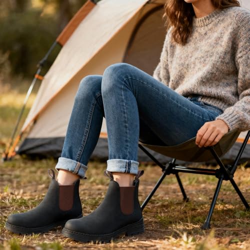 Image of Cestfini Outdoor Chelsea Hiking Boots For Women