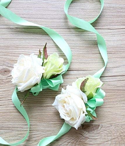 Ribest 1-1/2 inch 25 Yards Solid Grosgrain Ribbon Per Roll for DIY Hair Accessories Scrapbooking Gift Packaging Party Decoration Wedding Flowers Mint