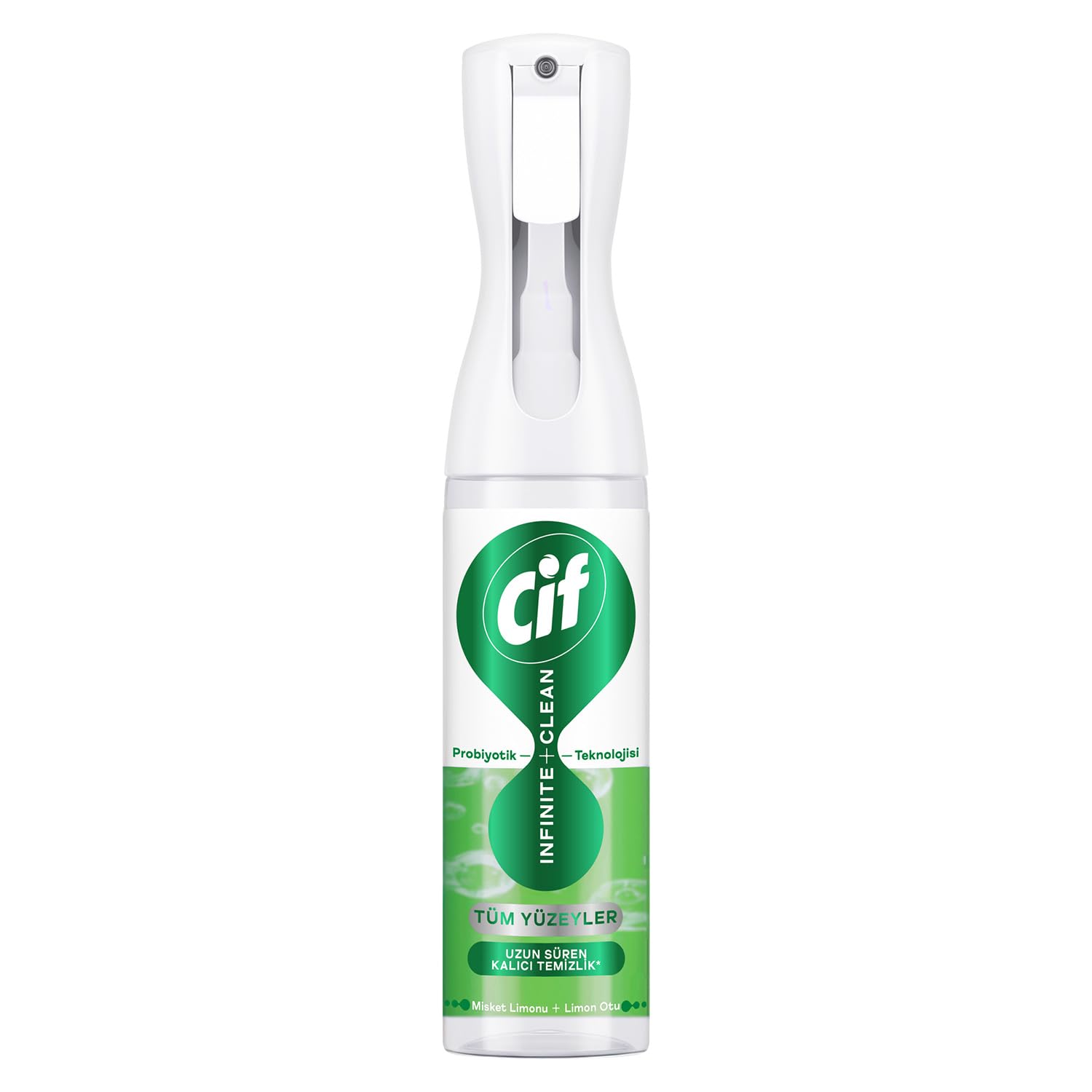 Cif Infinite Clean Doğal Probiyotikli Anti Toz Sprey Tüm Yüzeyler İçin Misket Limonu & Limon Otu 280 ml