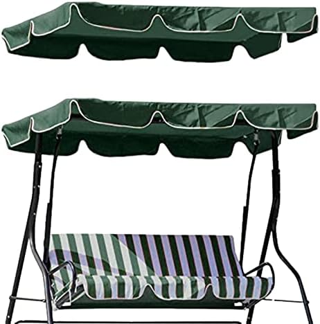 Porch Swing Canopy, Replacement Waterproof Swing Top Cover, Patio Swing Cushion Cover, Hammock Sun Shade Cover, Swings Canopy Cover, for Patio, Garden, Poolside, Backyard