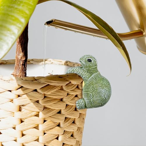 NQEUEPN Tortoise Figure Plant Pot Hanger, Resin Hanging Turtle Statue Plant Pot Hugger Cute Climbing Tortoise Flower Pot Hanger Figurines Planter Pot Gift for Yard Ornaments Pot Decorations by NQEUEPN - Image 3