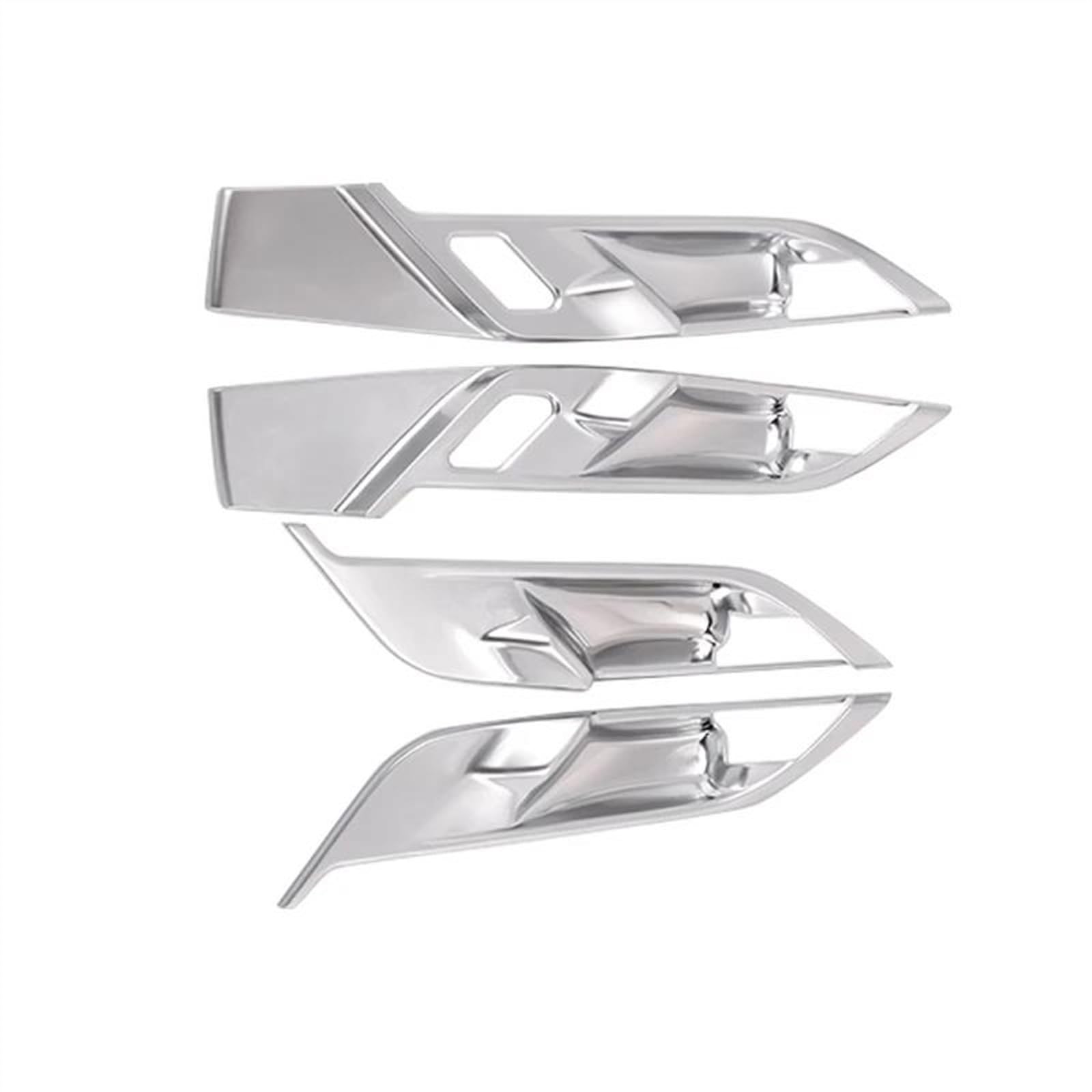 BLNETU for X1 F48 X2 F47 2016-2021 Auto Interio Car Inner Door Handle Cover Door Bowl Protective Trim Sticker (Silver)