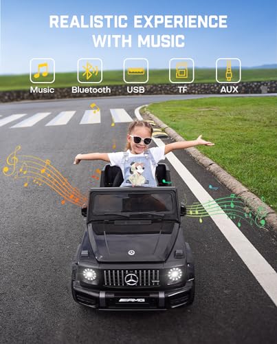 Fanttikride AMG G63 LARGE 12V 7Ah Licensed Mercedes-Benz G63 Ride On Car For Kids Ages 3-6, Electric Car Ride thumb #5
