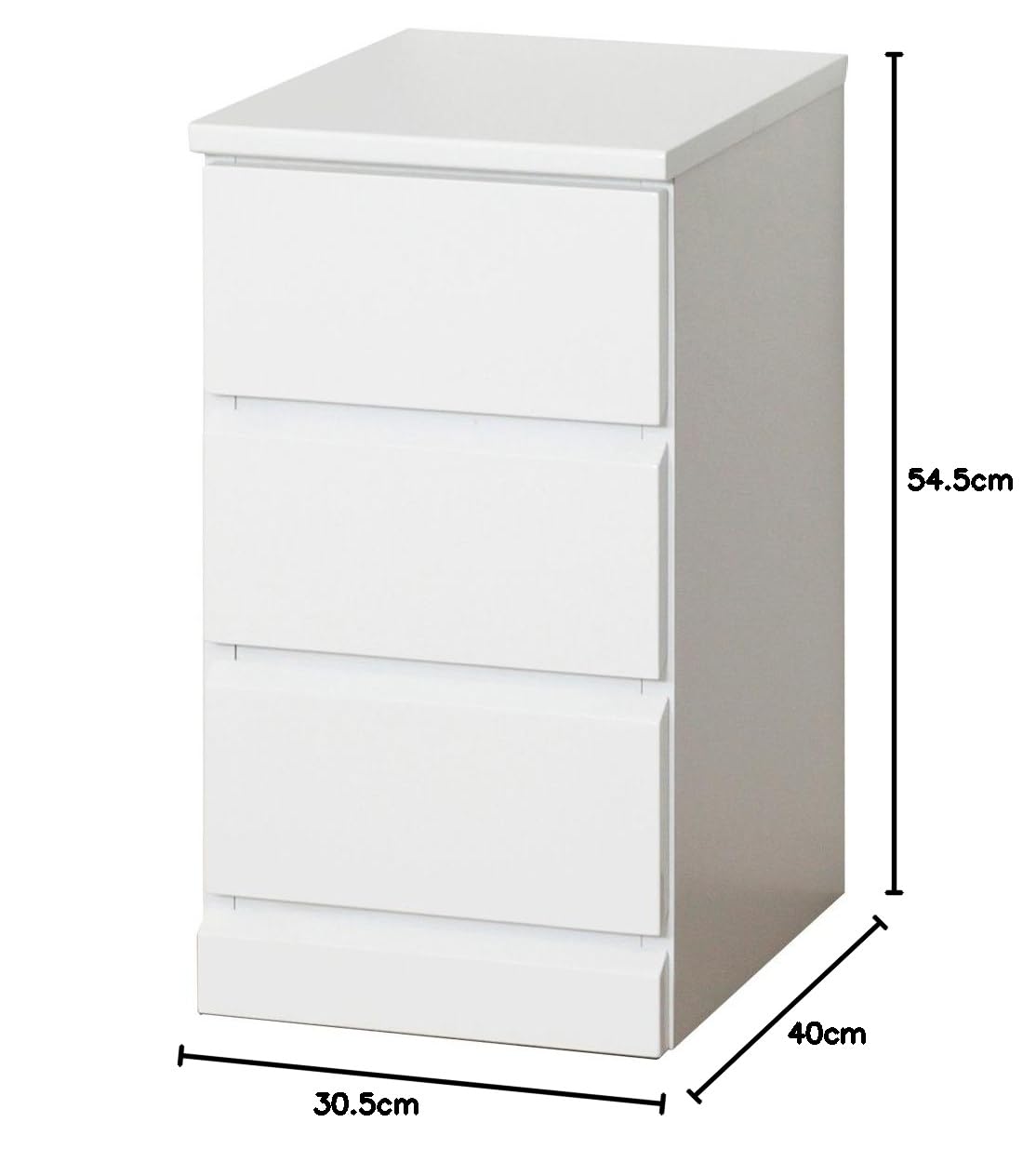 Amazon｜クロシオ シャイン スリムチェスト 3段 幅30.5cm 完成品