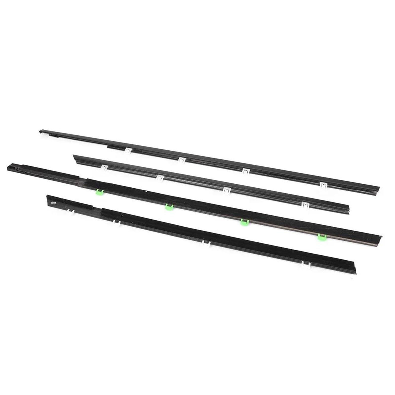 Qibbei One Color Car Weather Strips Window Strip Wind Rain Deflector Moulding For Civic 2012 2013 2014 2015 72410Tr0a01