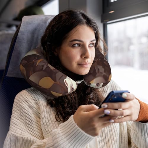 Almohada de viaje de espuma viscoelástica negra miniatura 6