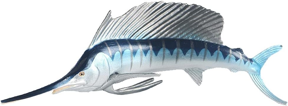 Animal Figures Realistic Plastic Swordfish Marine Animals Action Model Science Project, Learning Educational Toys, Birthday Gift, Cake Topper for Kids Toddlers