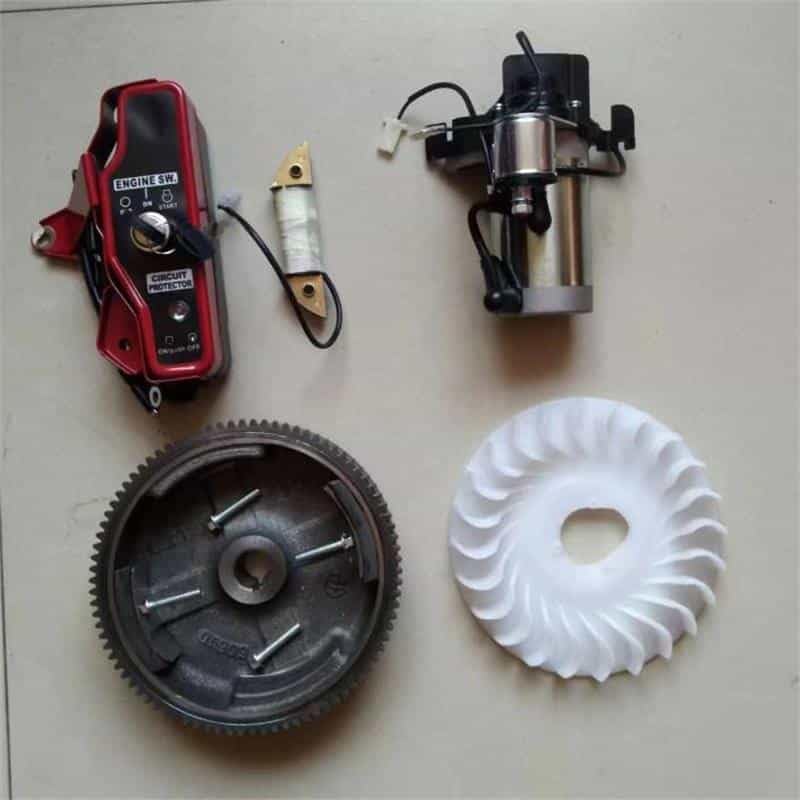 Kit démarreur de tondeuse GX160 et volant moteur pour générateur 2 KW EC2500