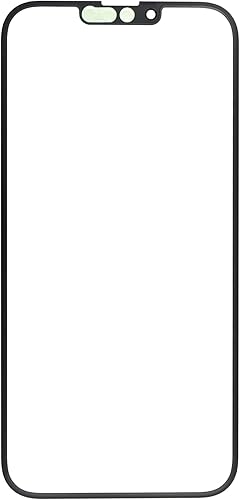 Miniatura 2 de Reemplazo de pantalla de cristal frontal exterior para iPhone 13 Pro Max con adhesivo transparente óptico instalado, color negro de 6.7 pulgadas