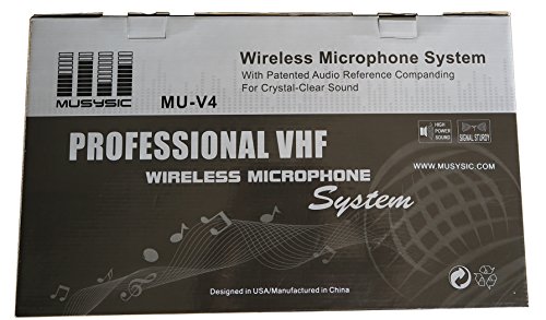 4-Channel Professional Vhf Handheld & Lapel/Lavalier Headset Wireless Microphone System #TOP3