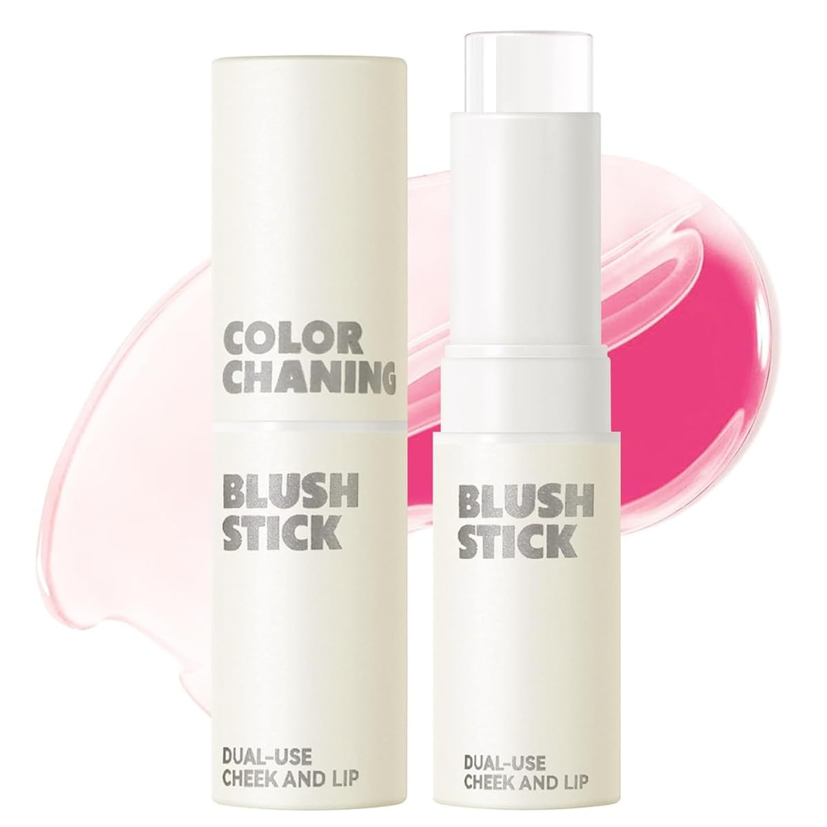 Colorete en barra para mejillas que cambia de color, colorete en crema transparente con PH que cambia de temperatura, tinte hidratante natural ligero multiusos para labios y mejillas