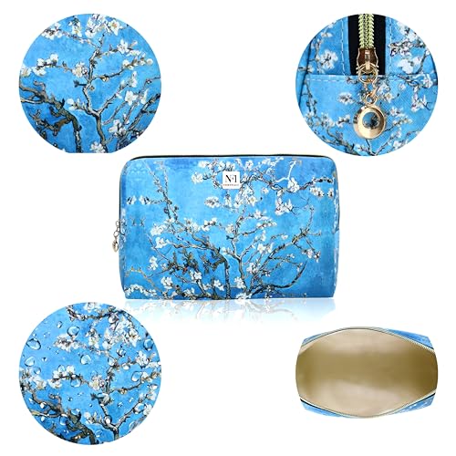 Image of NFI essentials Makeup Pouch Set of 3 Piece, Stylish Pouches for Makeup Accessories, Travel Pouch for Women, Cosmetic Pouch, Vanity Case, Jewellery Pouch, Toiletry Make up Bag