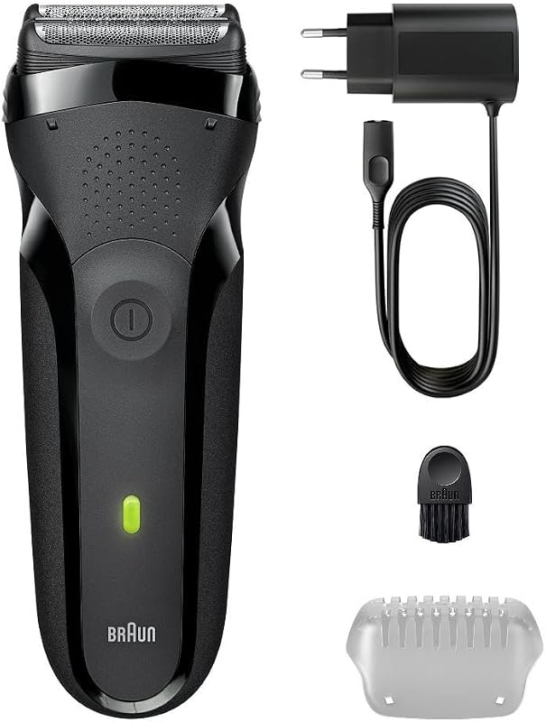 Barbeador elétrico masculino Braun Series 3 300s cinza