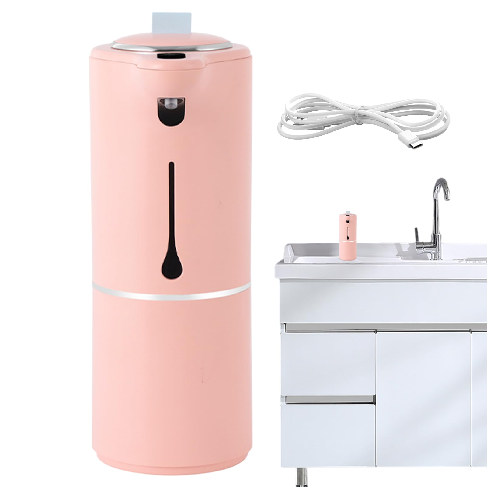 Dispenser di sapone senza contatto con sensore, lozione liquida schiumosa