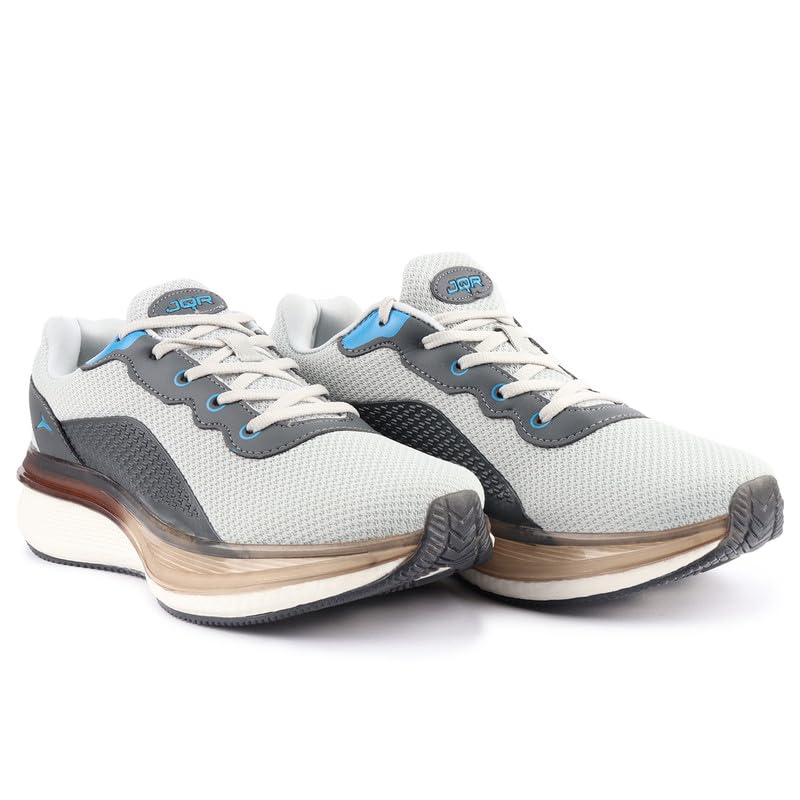 Image of JQR Rapid FIRE Sports Shoe for Men | Breathable Mesh | Shock Absorption | Nonslip | Lightweight & Comfortable | Stylish & Durable for Running, Gym, Walking, Jogging & Casual Use for Everyday Wear