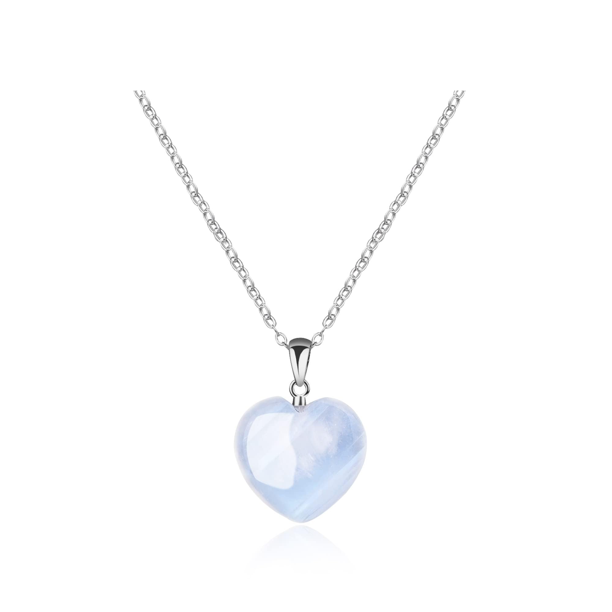 GAVU Collar para Mujer de Plata de Ley con Colgante de Cristal Natural de Piedra de Luna