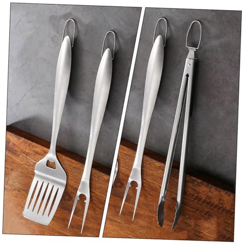 Set de 3 herramientas para parrilla de acero inoxidable VANZACK miniatura 3