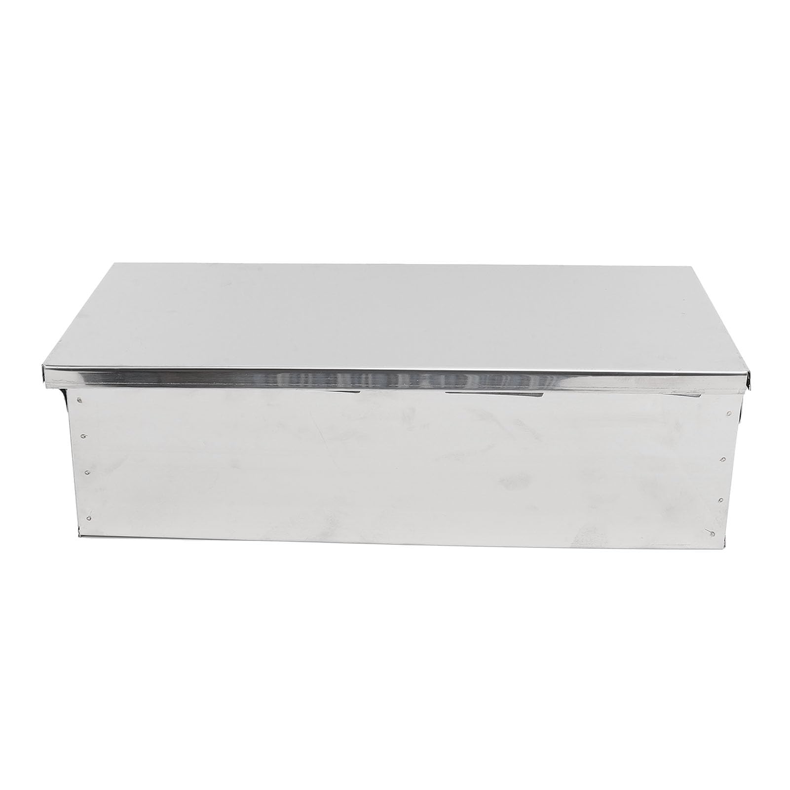 Caja de Condimentos de Acero Inoxidable con Tapa, 4 Compartimentos Rectangulares con Diseño de Tapa Volteable Caja Organizadora Portátil de Gran Capacidad para Condimentos