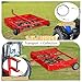 2-in-1 Manure Fork & Manure Spreader Pull Behind,Tow-Behind Trailer Horse Manure Scoop,Versatile Yard Lawn Sweeper for Easy Clean