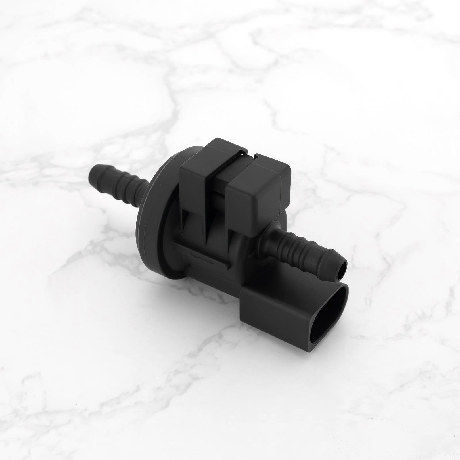 EMSea 1 Pz. Valvola Di Spurgo Del Contenitore Del Vapore Dell'auto Solenoide Valvola Di Sfiato 0280142432 06E906517A Compatibile Con Jetta Compatibile Con Golf Nero
