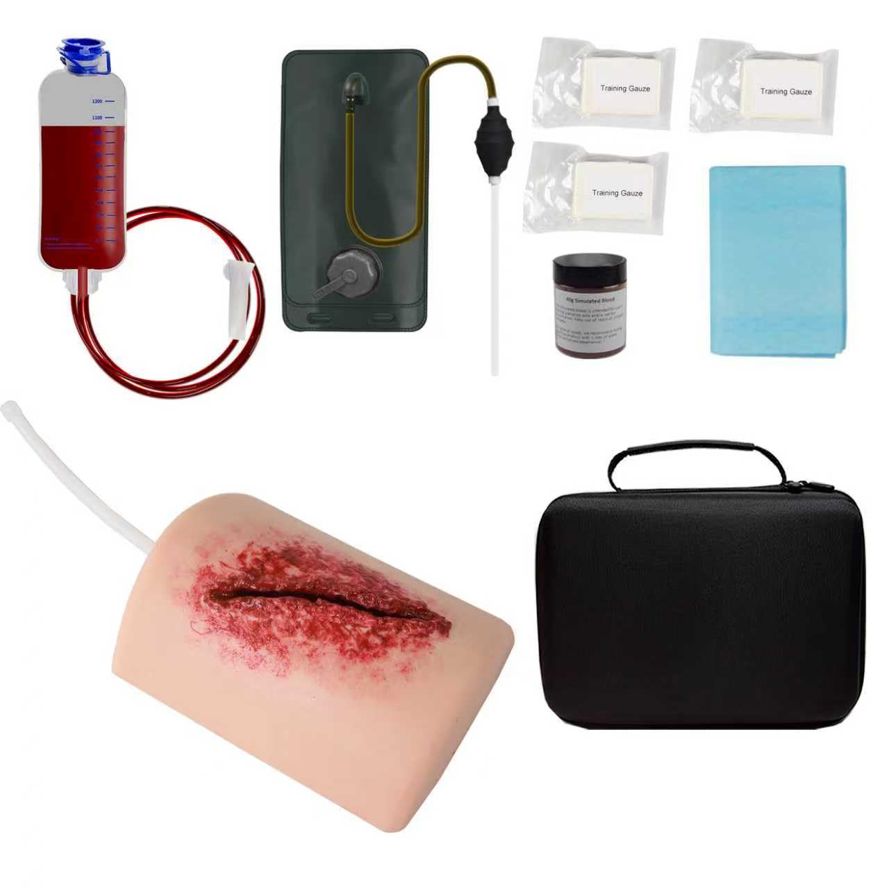 Thigh Wound Packing Trainer, Stop The Bleed Tourniquet Training Kit, Bleed Control Kit for Medical Classes