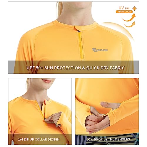 Women's Outdoor Quick Dry Sun Protection 1/4 Zip Long Sleeve Shirt4