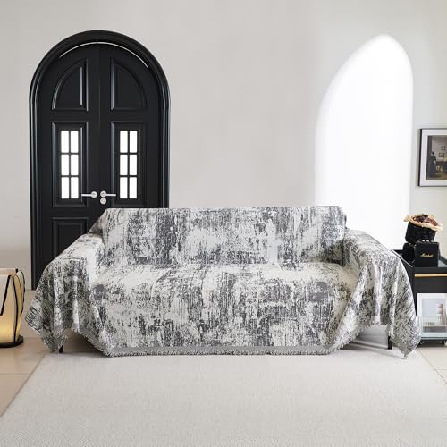 Housse de canapé en chenille en forme de L MYSKY HOME jeté lavable 3 places - 8