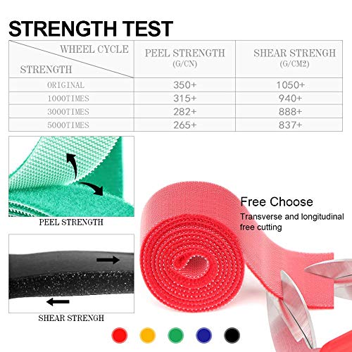 5 cm de largura, 5 metros de comprimento, gancho e laço de amarrar cabo prendedor de nylon cabo de a