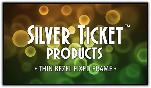 Silver Ticket Products Serie S7 - Marco fijo de cine en casa de 6 piezas, marco fijo 4K8K Ultra HD, HDTV, HDR y pantalla de proyección 3D activa, disponible en Yaxa Peru