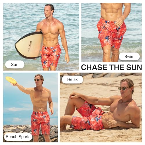 Image of Kanu Surf Men's Big Viper Extended Size Stripe Swim Trunk