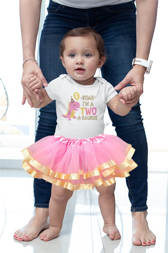 Image of Perfect Pairz 2nd Birthday Outfit Baby Girl Tutu Dress Set