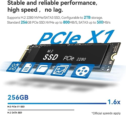 Image of Beelink Mini PC, Mini S12 Mini Computer Intel 12th Gen Quad-Core N95, 8GB DDR4 RAM 256GB SSD, Dual HDMI 4K UHD /Gigabit Ethernet /Dual WiFi /BT4.0 / Window 11 Pro, Black