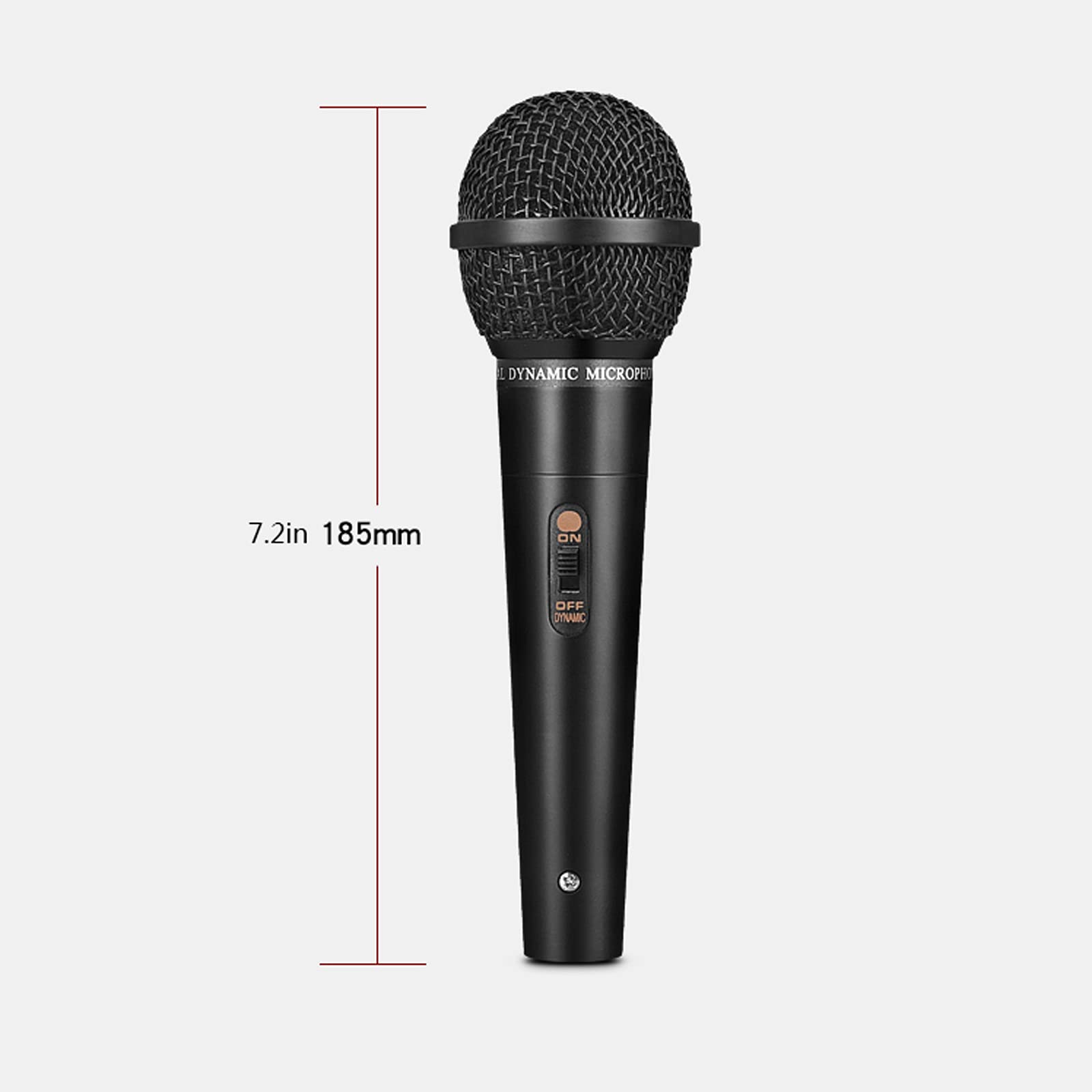 Mikrofon śpiewający, dynamiczny, przewodowy, profesjonalny mikrofon kardioidalny o wysokiej wierności, ręczny mikrofon do karaoke, śpiewający z mikrofonem 30 m XLR do 1/4", zestaw mikrofonu kablowego