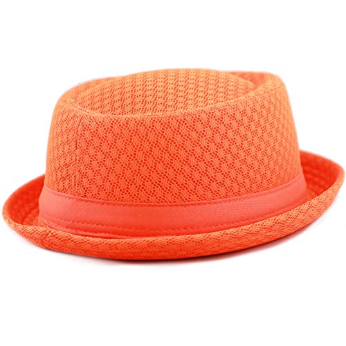 Image of The Hat Depot Unisex Light Weight Classic Soft Cool Mesh Pork Pie hat