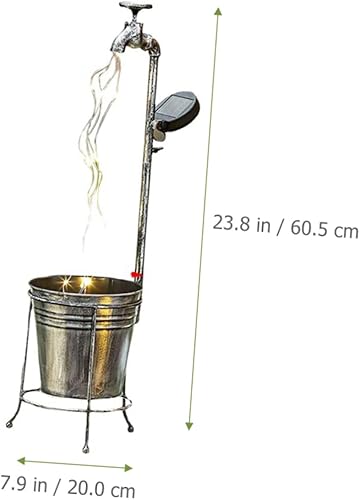Miniatura 6 de Uonlytech Luz solar para cuartos para exteriores, luz solar para agua, regadera con luces de hadas, estaca de jardín, luces LED, decoración de