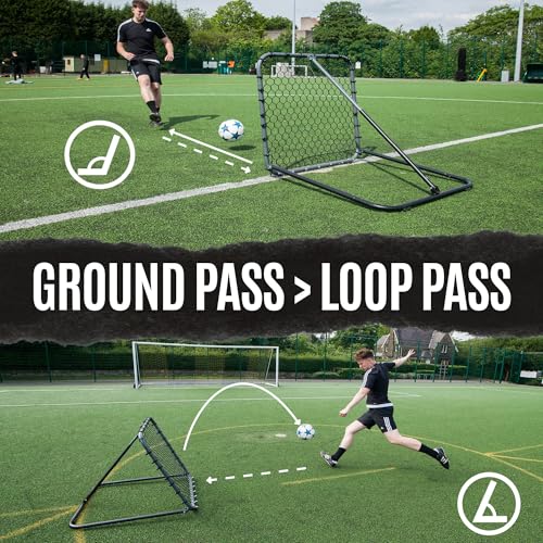 image for QuickPlay Pro Soccer Rebounder Net 3x3 - Ball Rebounder Soccer Net, He